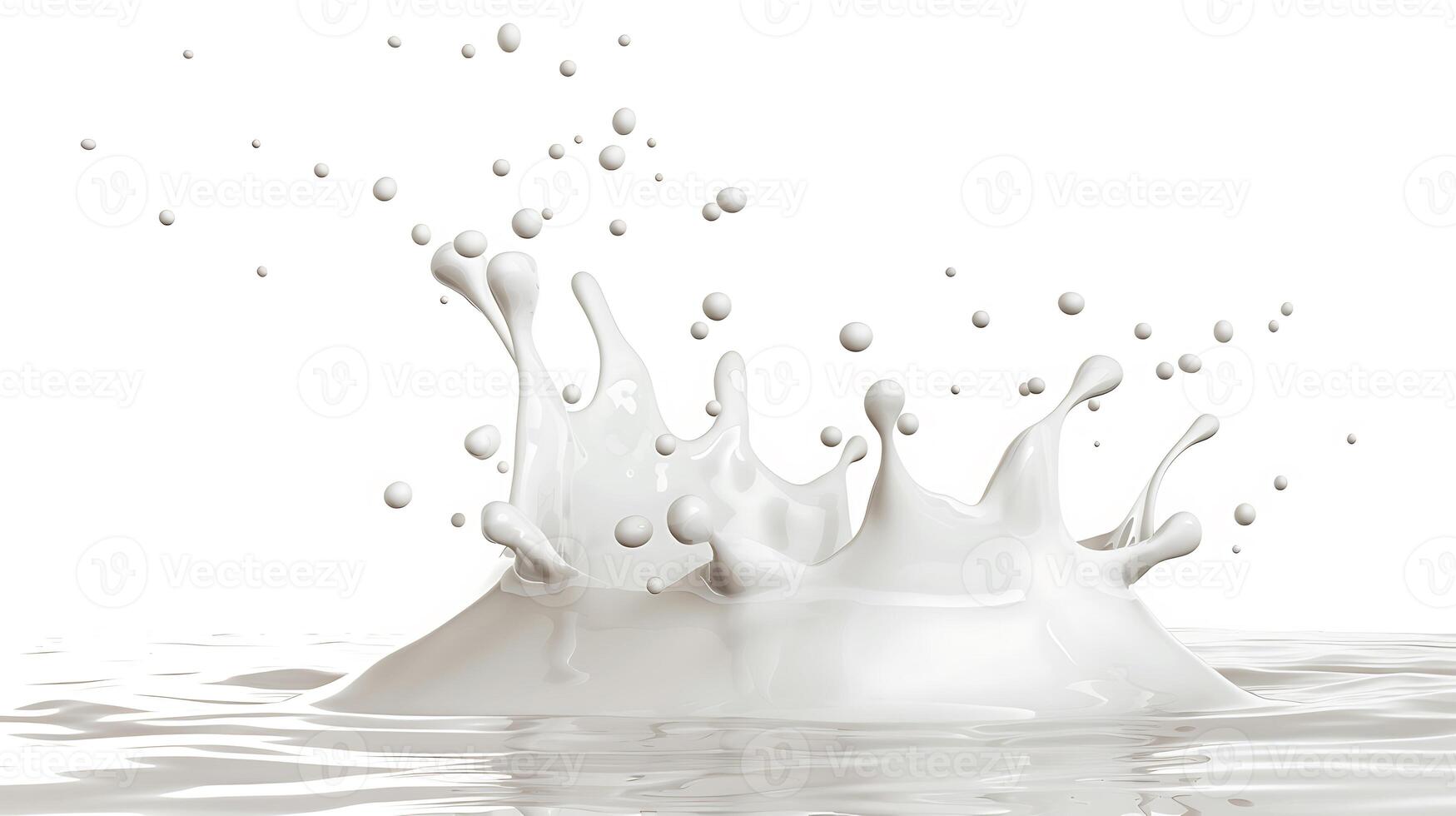 ai généré Lait éclaboussure photo