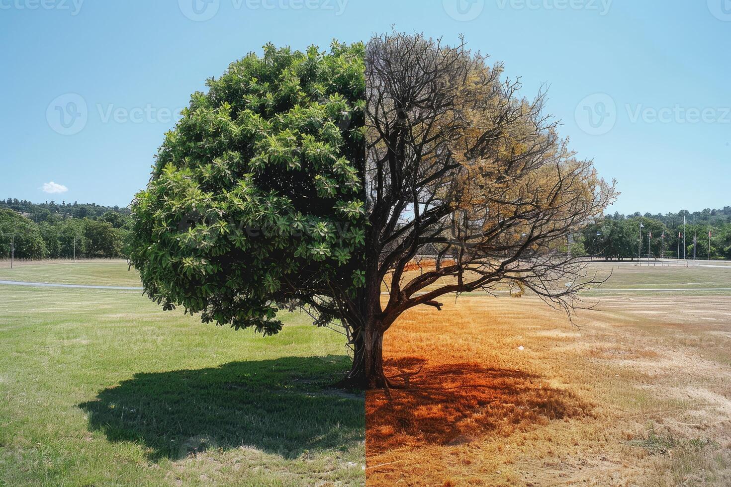 ai généré climat changement impact sur plus et pire environnement professionnel la photographie photo