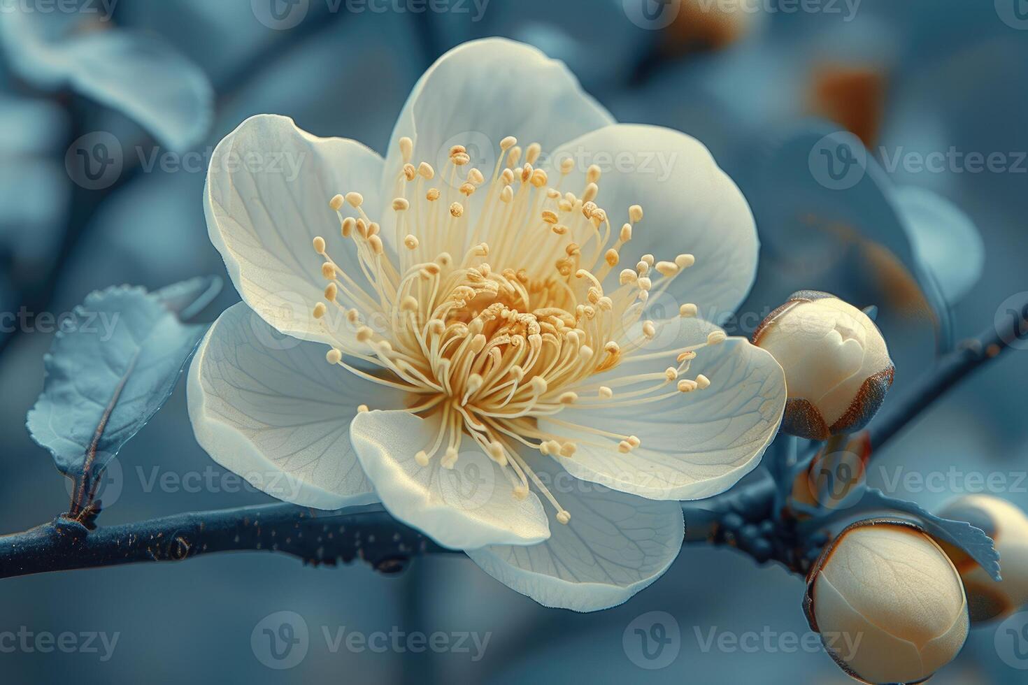 ai généré magnifique la nature printemps avec fleurs professionnel la photographie photo