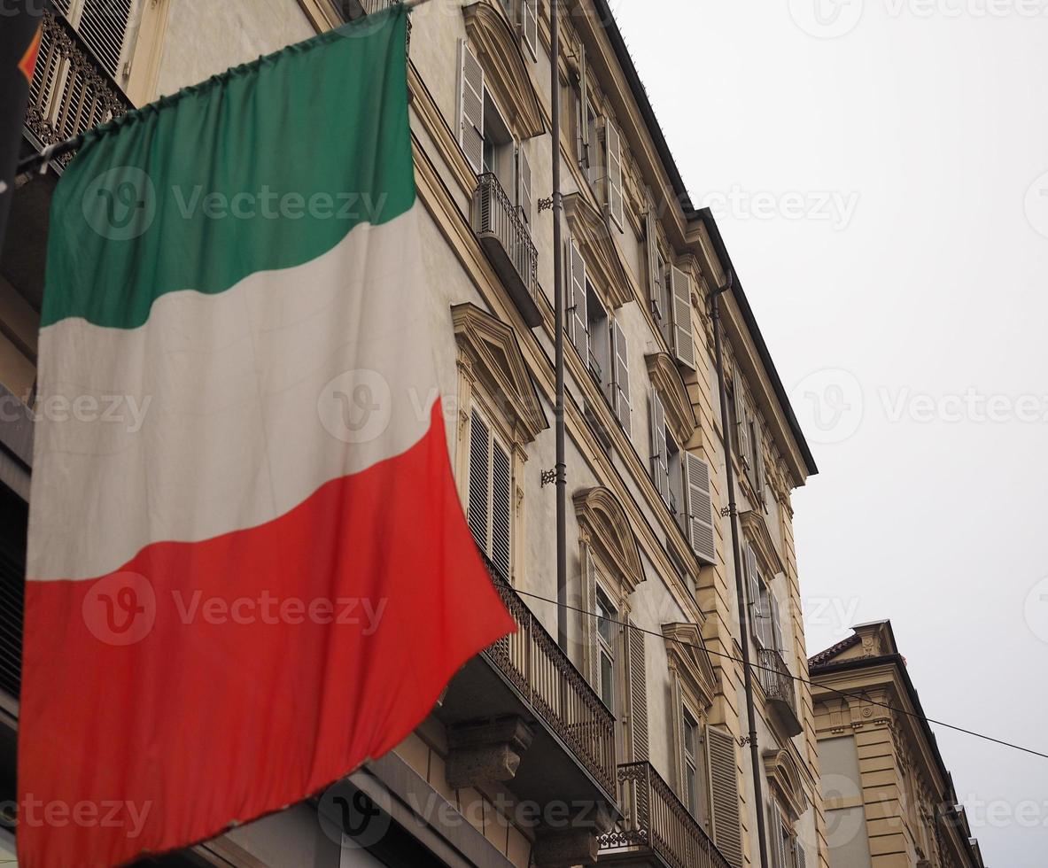 drapeau italien de l'italie photo