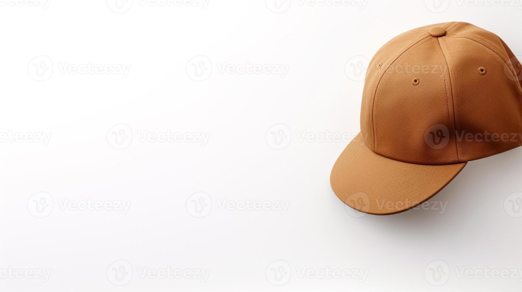 ai généré photo de bronzer plat casquette isolé sur blanc Contexte. ai généré