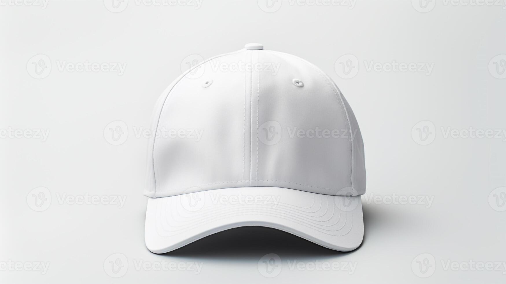 ai généré photo de blanc base-ball casquette isolé sur blanc Contexte. ai généré