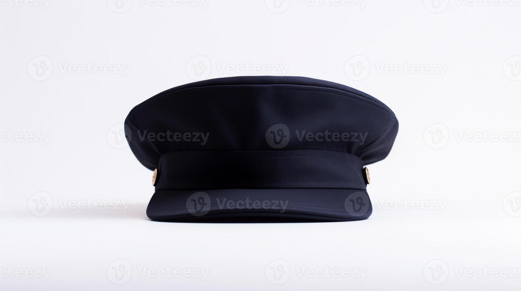 ai généré photo de marine bleu militaire casquette isolé sur blanc Contexte. ai généré