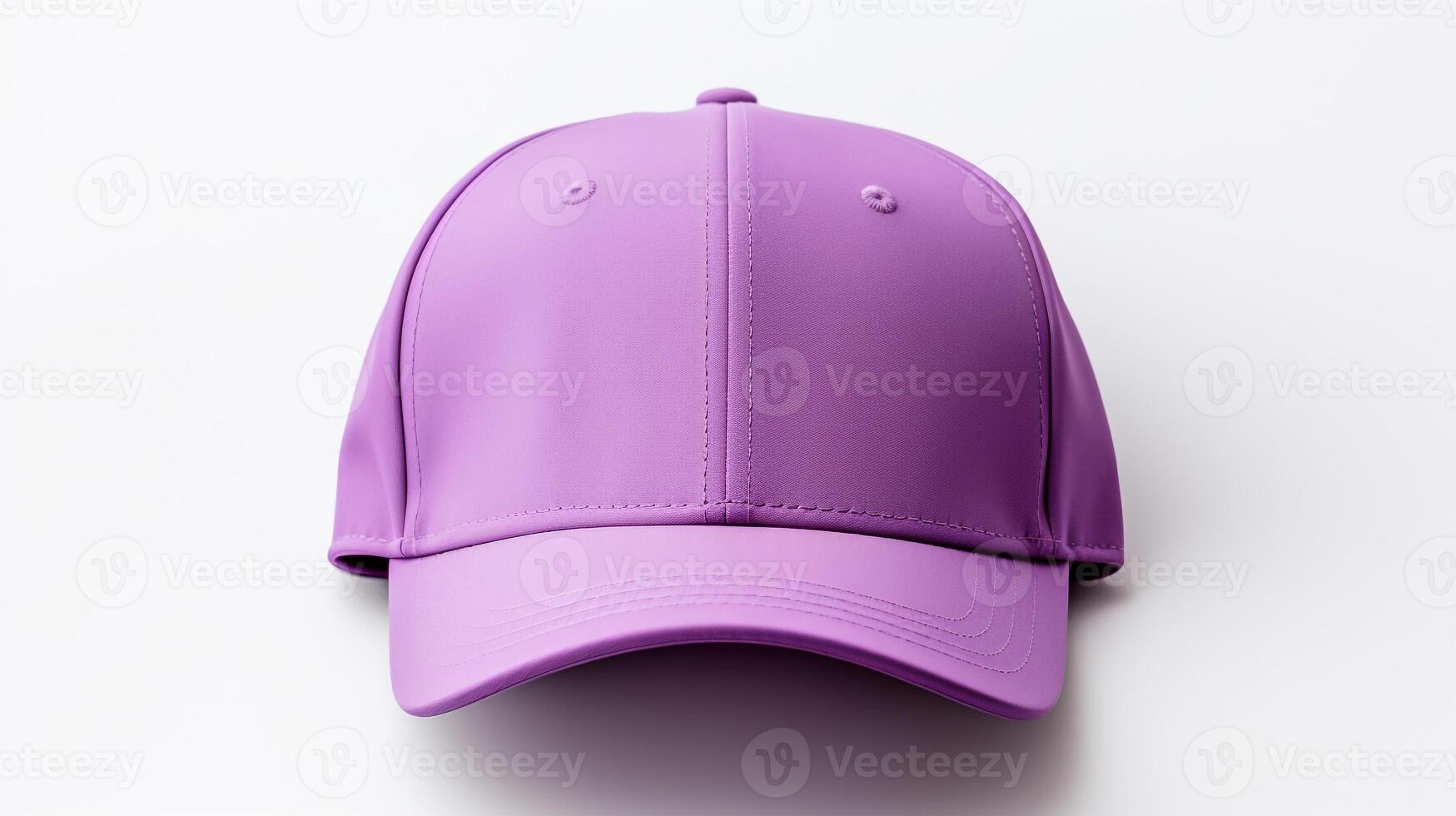 ai généré photo de violet cyclisme casquette isolé sur blanc Contexte. ai généré