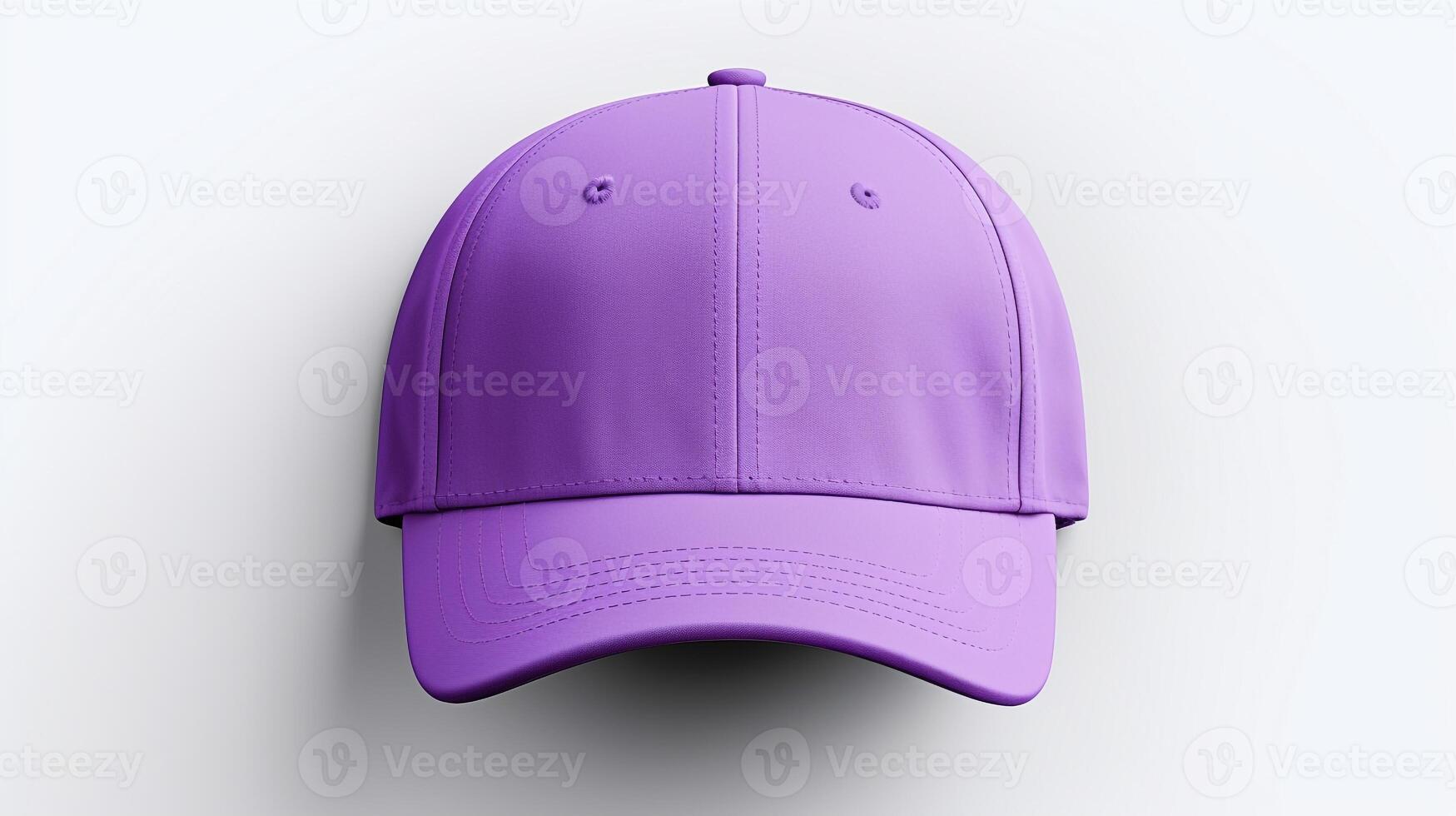 ai généré photo de violet visière casquette isolé sur blanc Contexte. ai généré