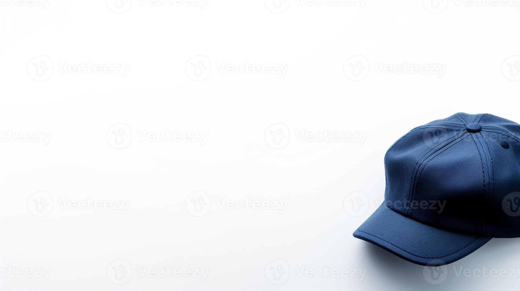 ai généré photo de bleu vendeur de journaux casquette isolé sur blanc Contexte. ai généré