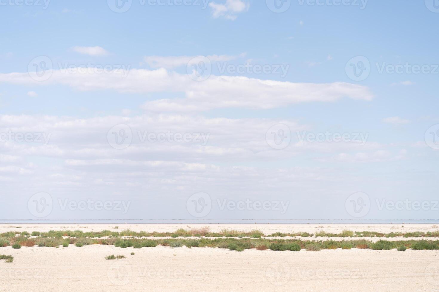 sec mer interminable le sable magnifique des nuages magnifique paysage estuaire. photo