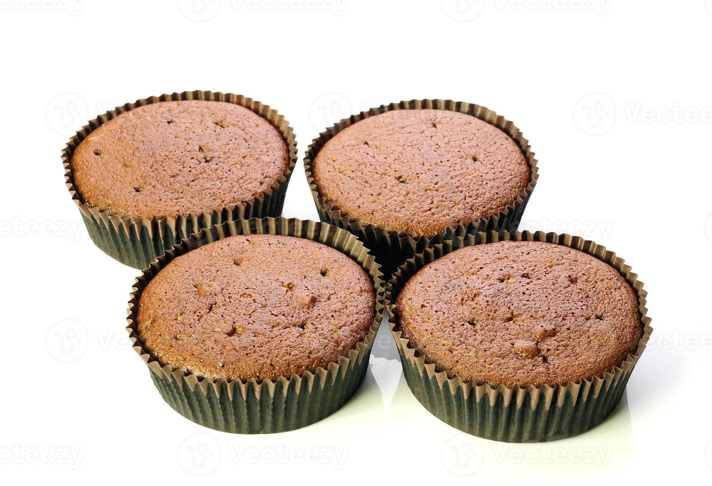 Gâteau cub, isolé sur fond blanc photo