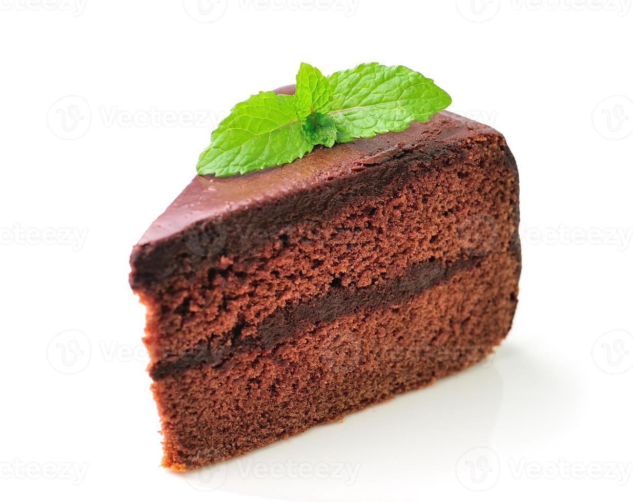 morceau de gâteau au chocolat photo
