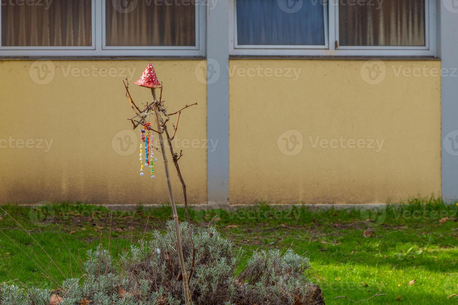 abstrait décoration sur une arbuste dans le jardin photo