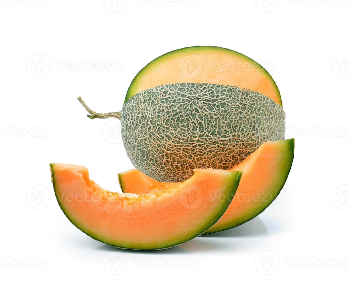 melon isolé sur fond blanc photo