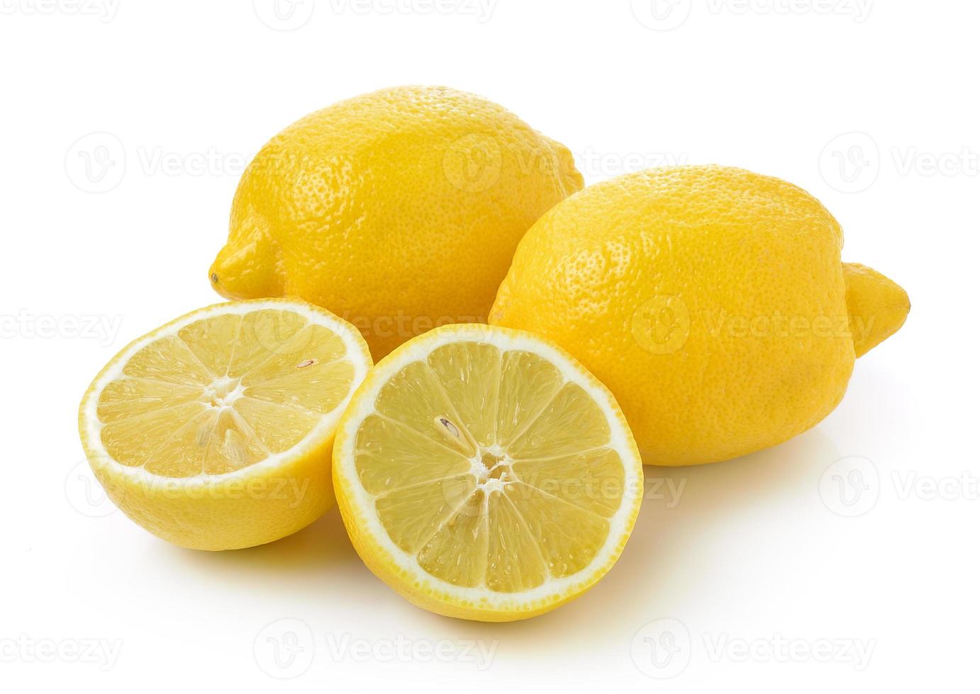 citron frais isolé sur fond blanc photo