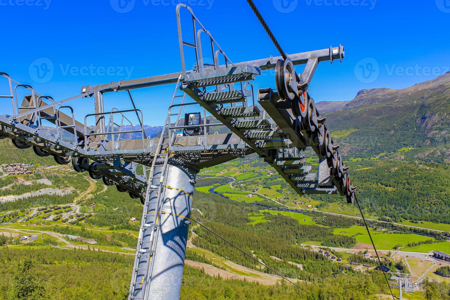 téléski panorama norvège, hemsedal skicenter à hemsedalis, viken. photo