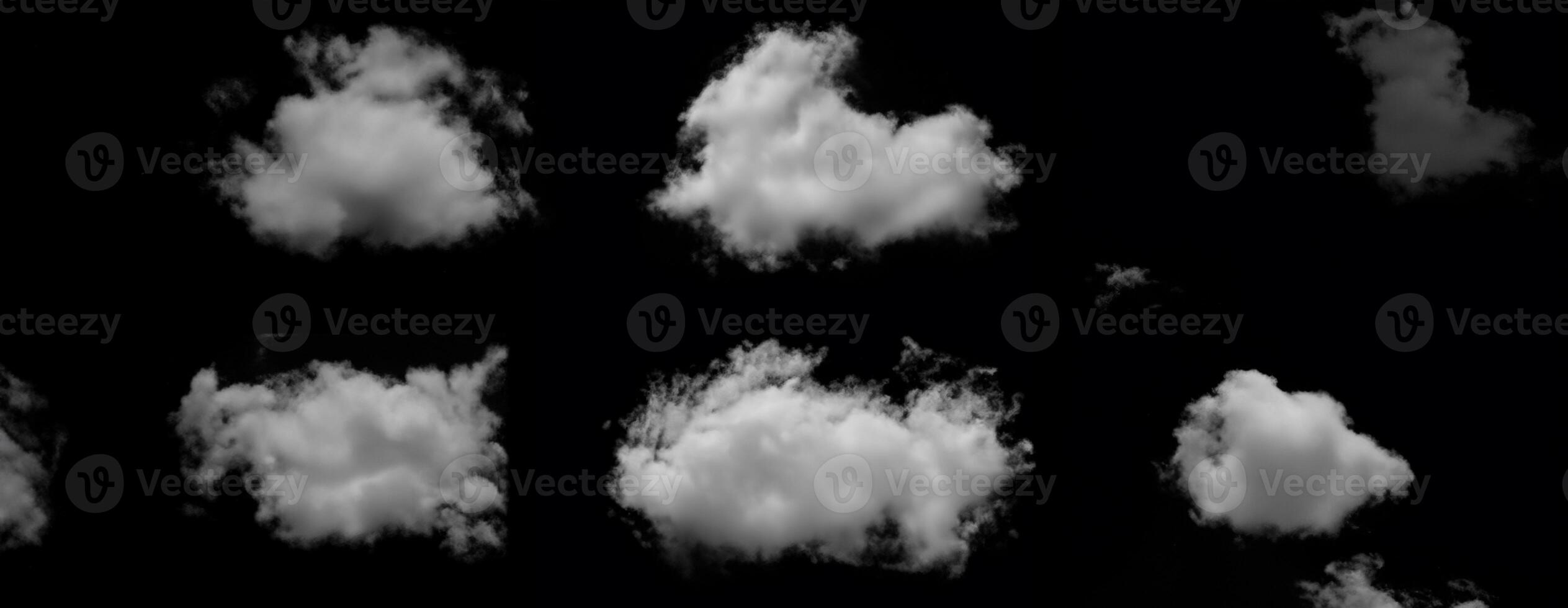 contraste dans le ciel, blanc nuage sur noir Contexte. photo