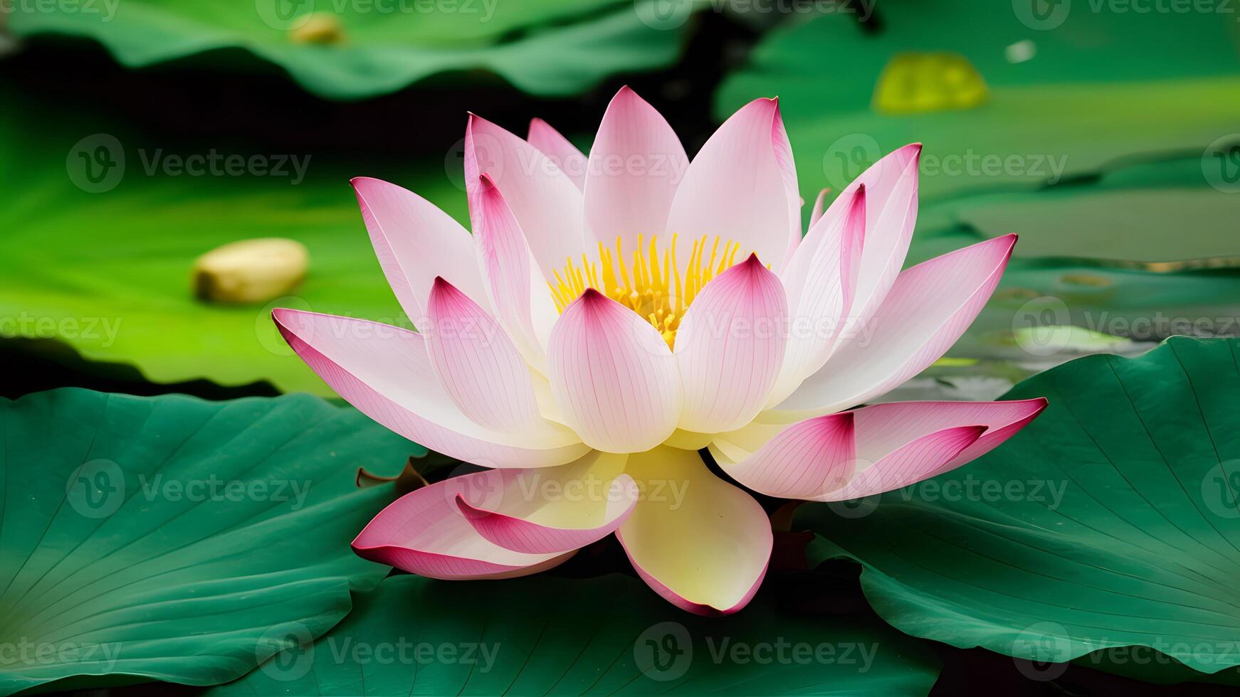 ai généré isolé réel lotus fleur pétales créer une serein blanc Contexte photo