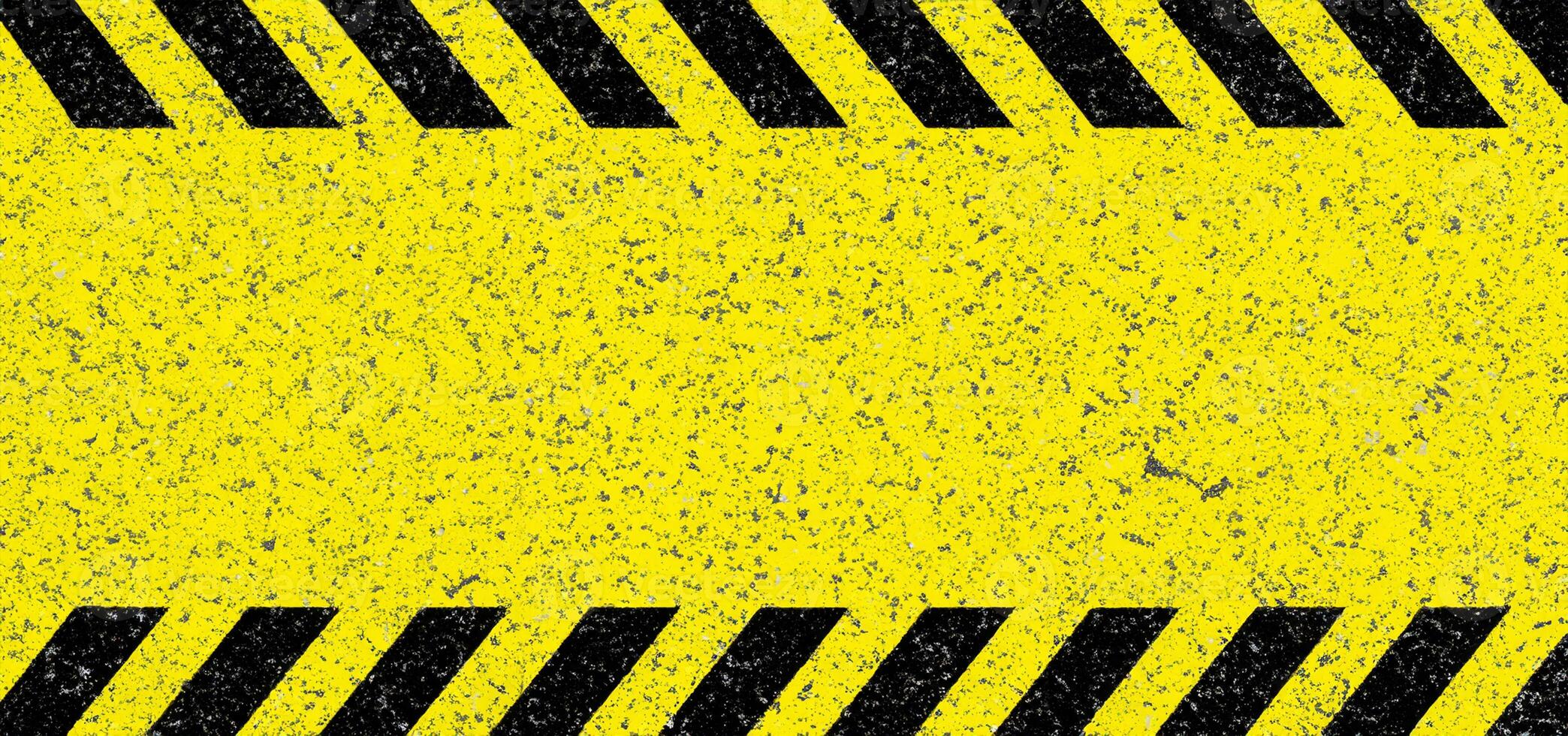 Jaune danger rayures, sécurité concept dans industriel environnement photo