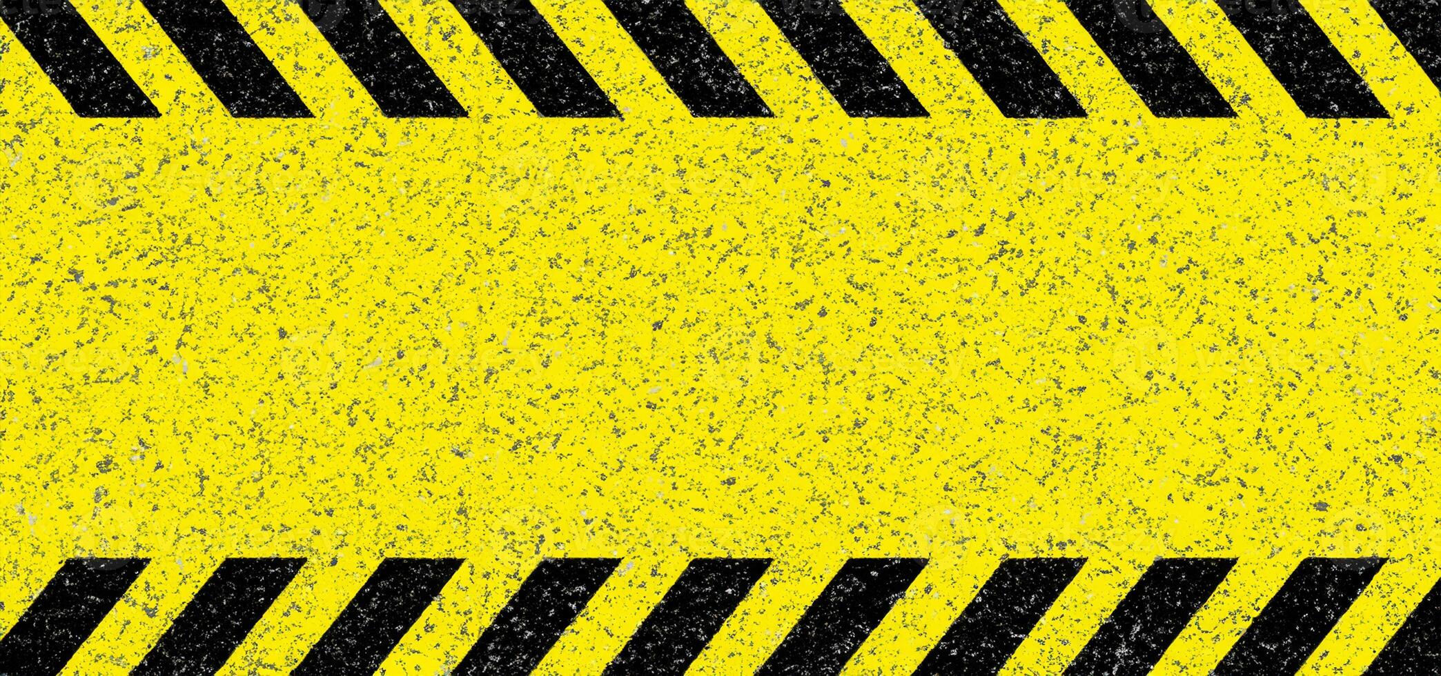 Jaune danger rayures, sécurité concept dans industriel environnement photo