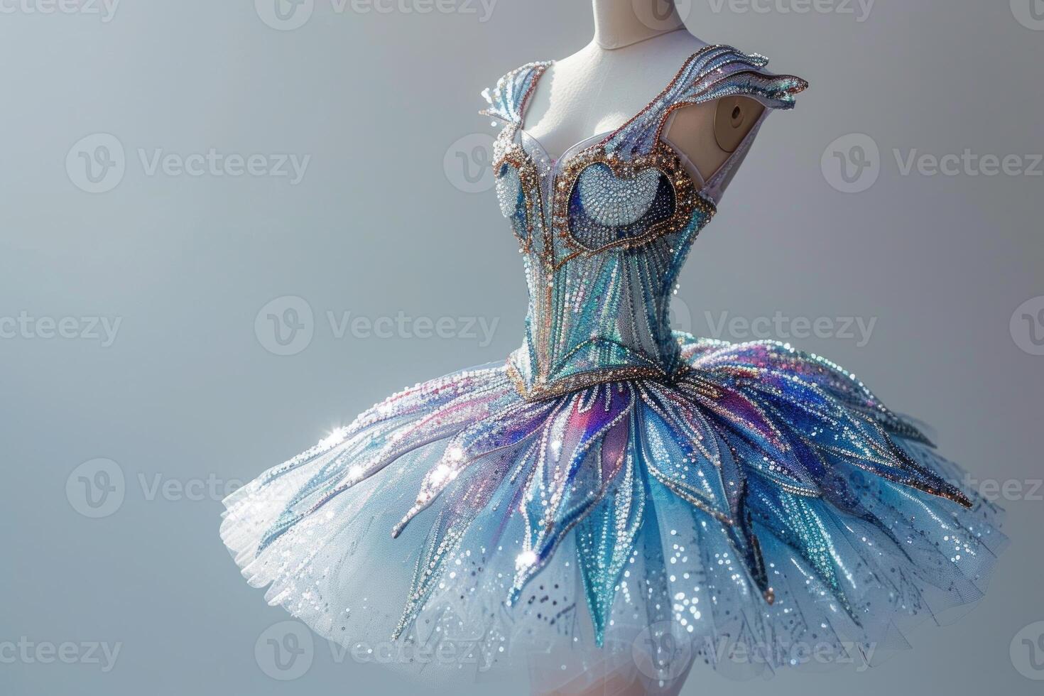 ai généré ballerine robe diamant. produire ai photo