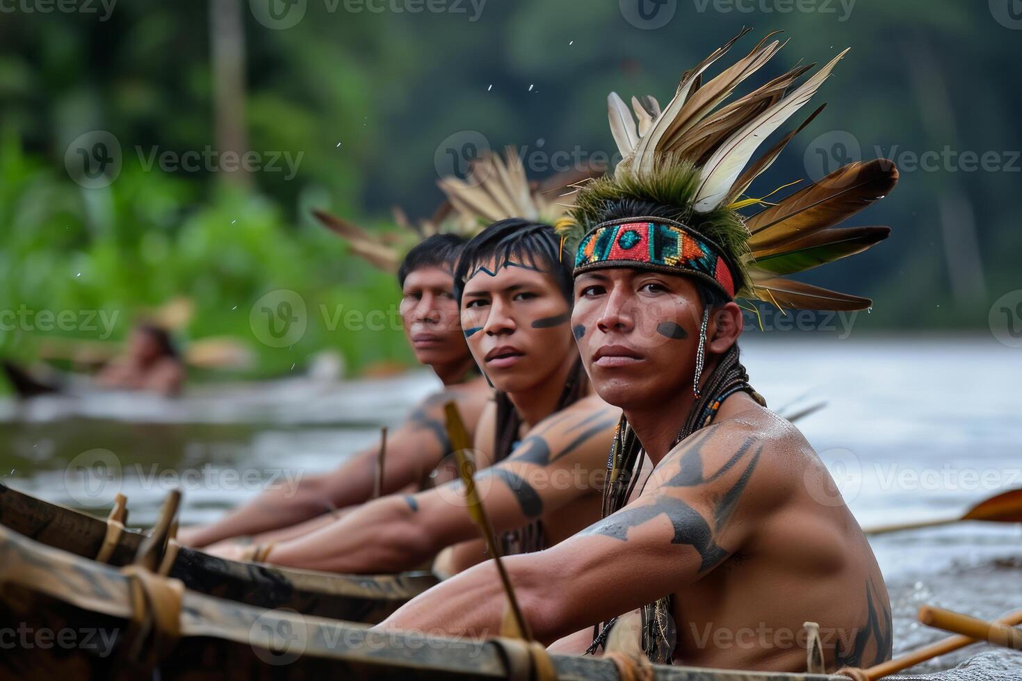 ai généré amazonie tribu les enfants Latin. produire ai photo