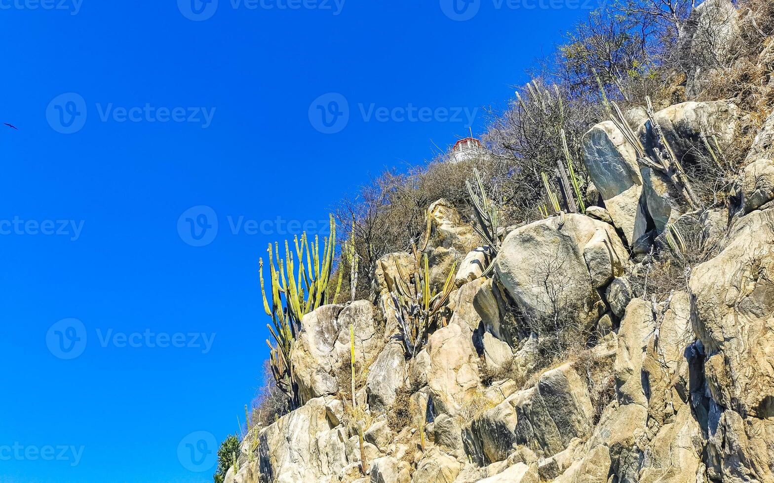 magnifique rochers falaises rochers Montagne dans puerto escondido Mexique. photo