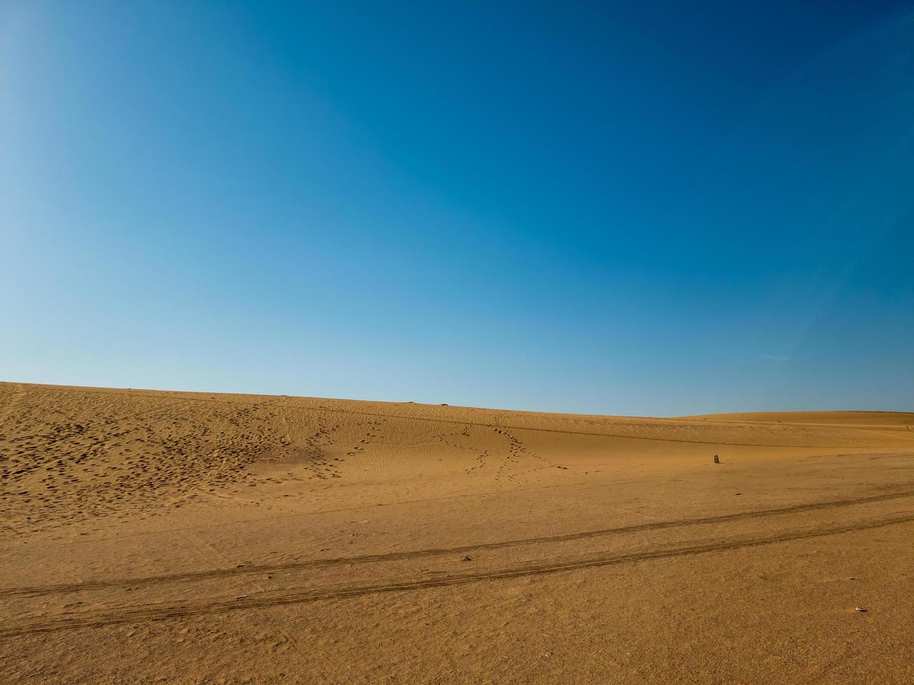 dunes de sable dans le désert photo