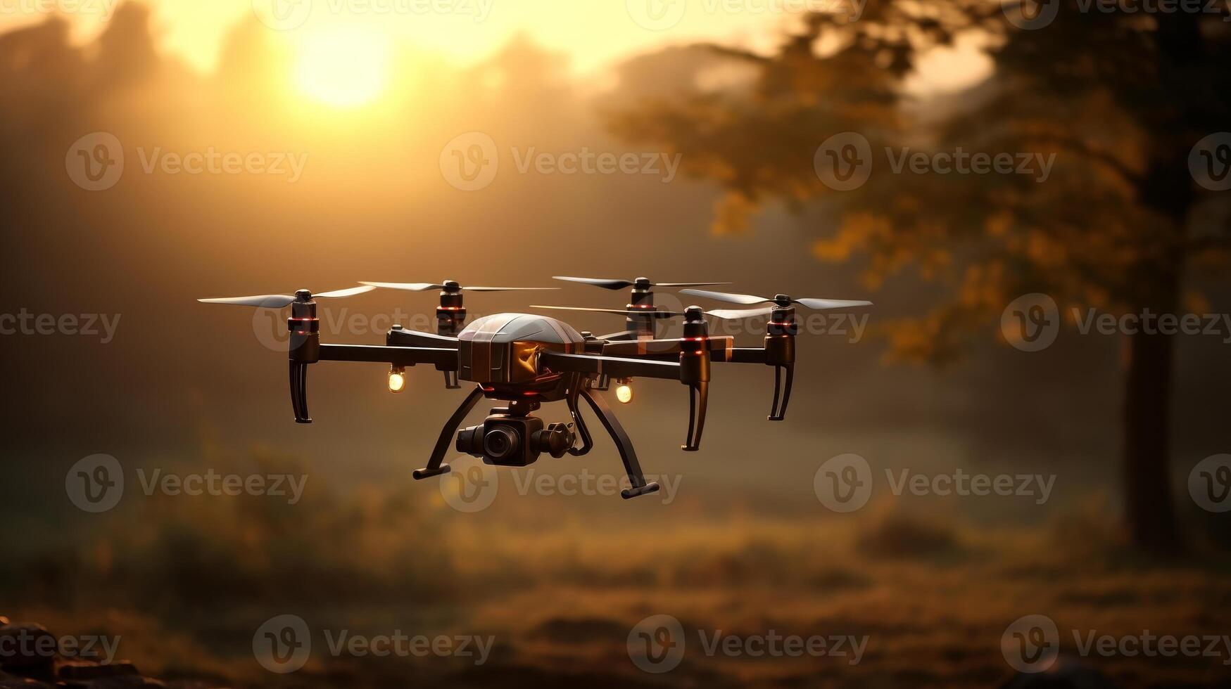 ai généré scénique aérien drone la photographie en plein air avec beaucoup de espace pour copie et l'image de marque texte photo