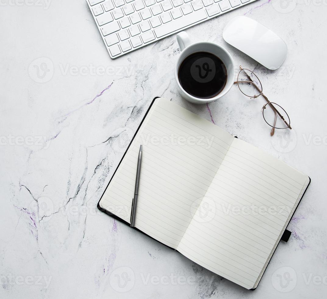 table de bureau viev photo