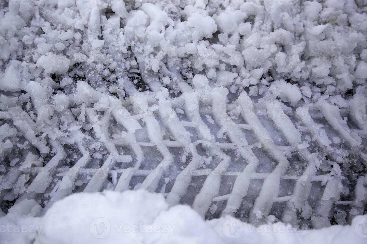 neigeux rue dans hiver photo