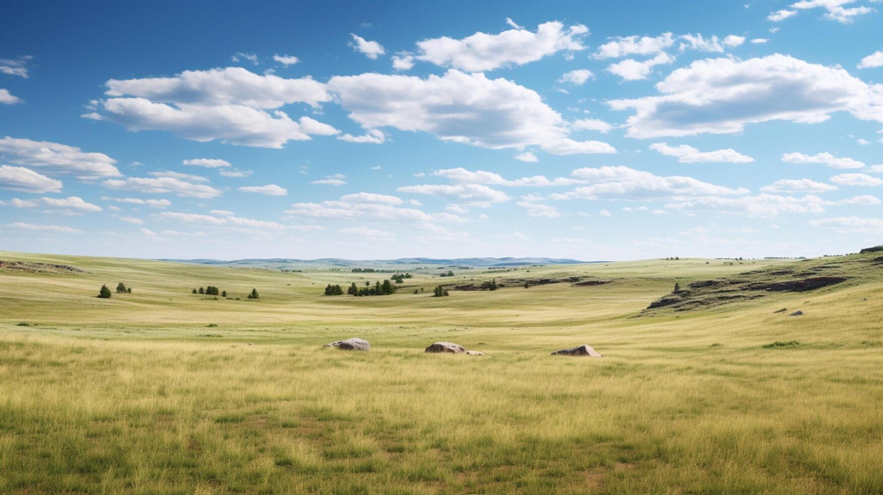 ai généré prairie les prairies paysage Contexte photo