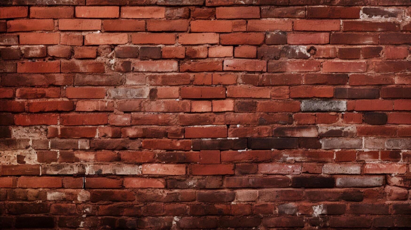 ai généré rouge brique Contexte photo