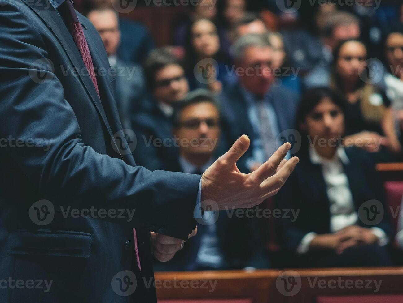 ai généré dans une discours sur affaires éthique photo