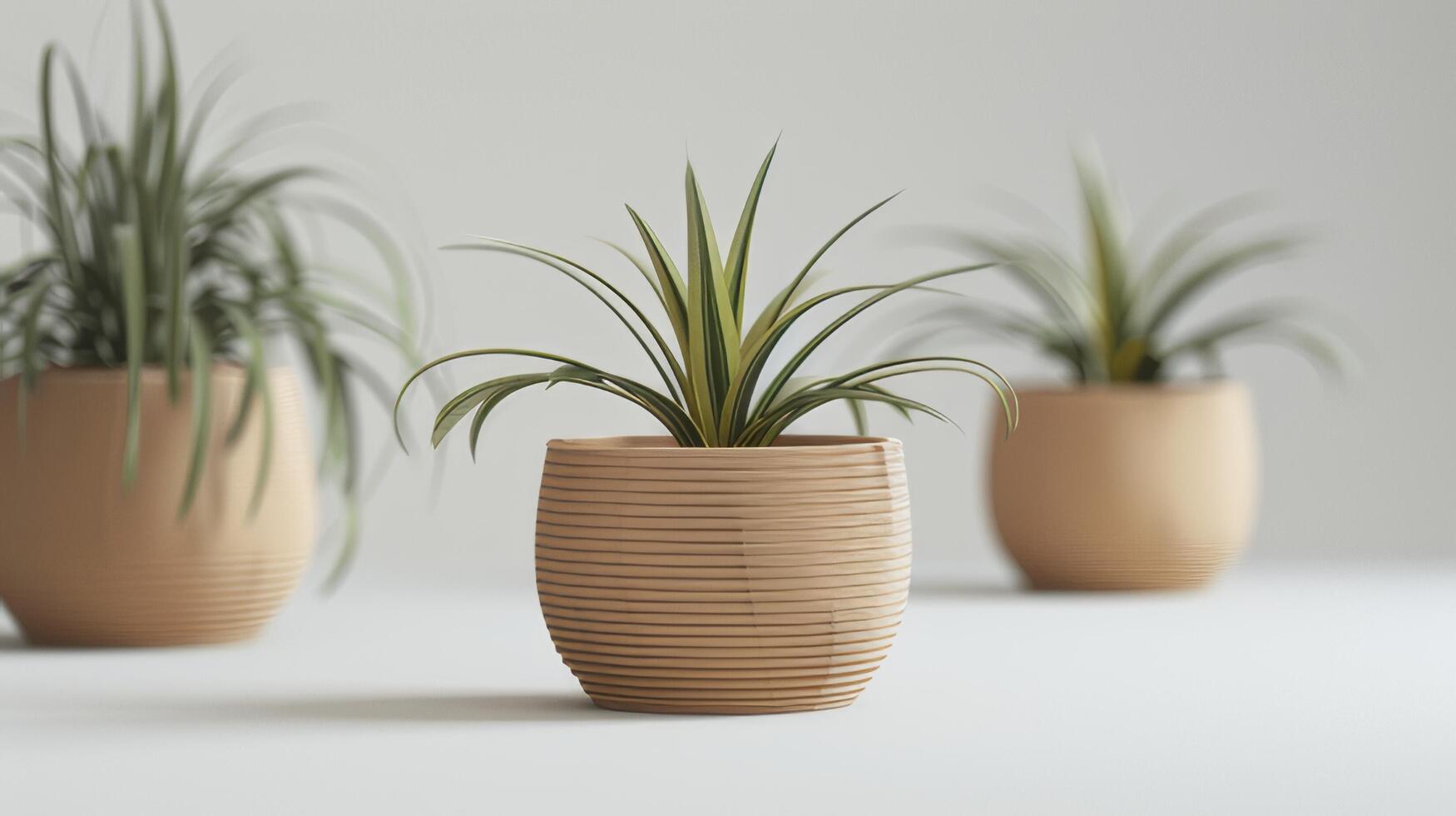 ai généré les plantes dans des pots ajouter verdure et Naturel charme à le zone. photo