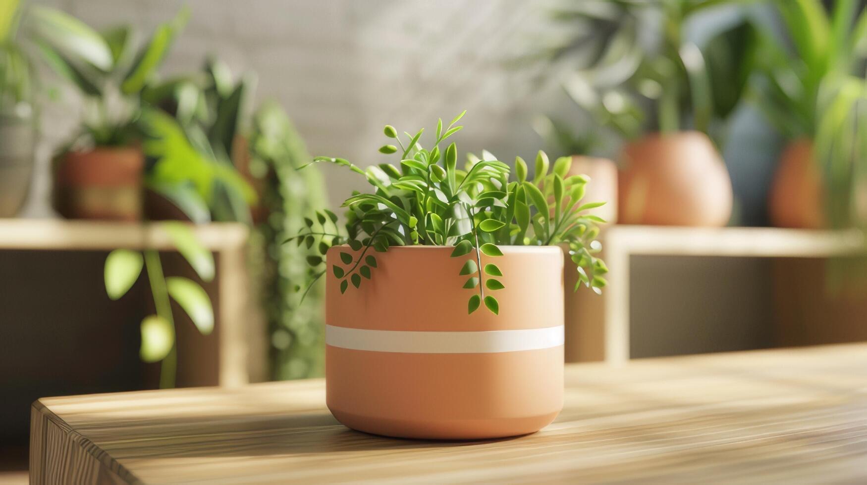 ai généré les plantes dans des pots ajouter verdure et Naturel charme à le zone. photo