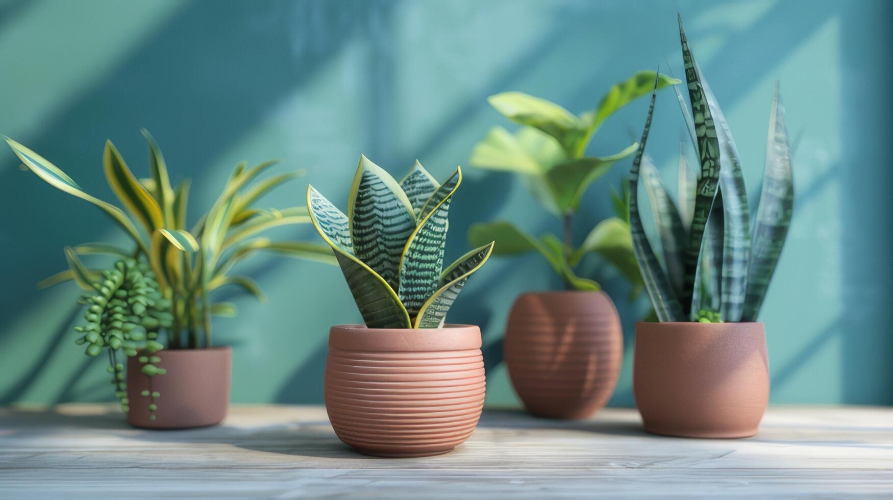 ai généré les plantes dans des pots ajouter verdure et Naturel charme à le zone. photo