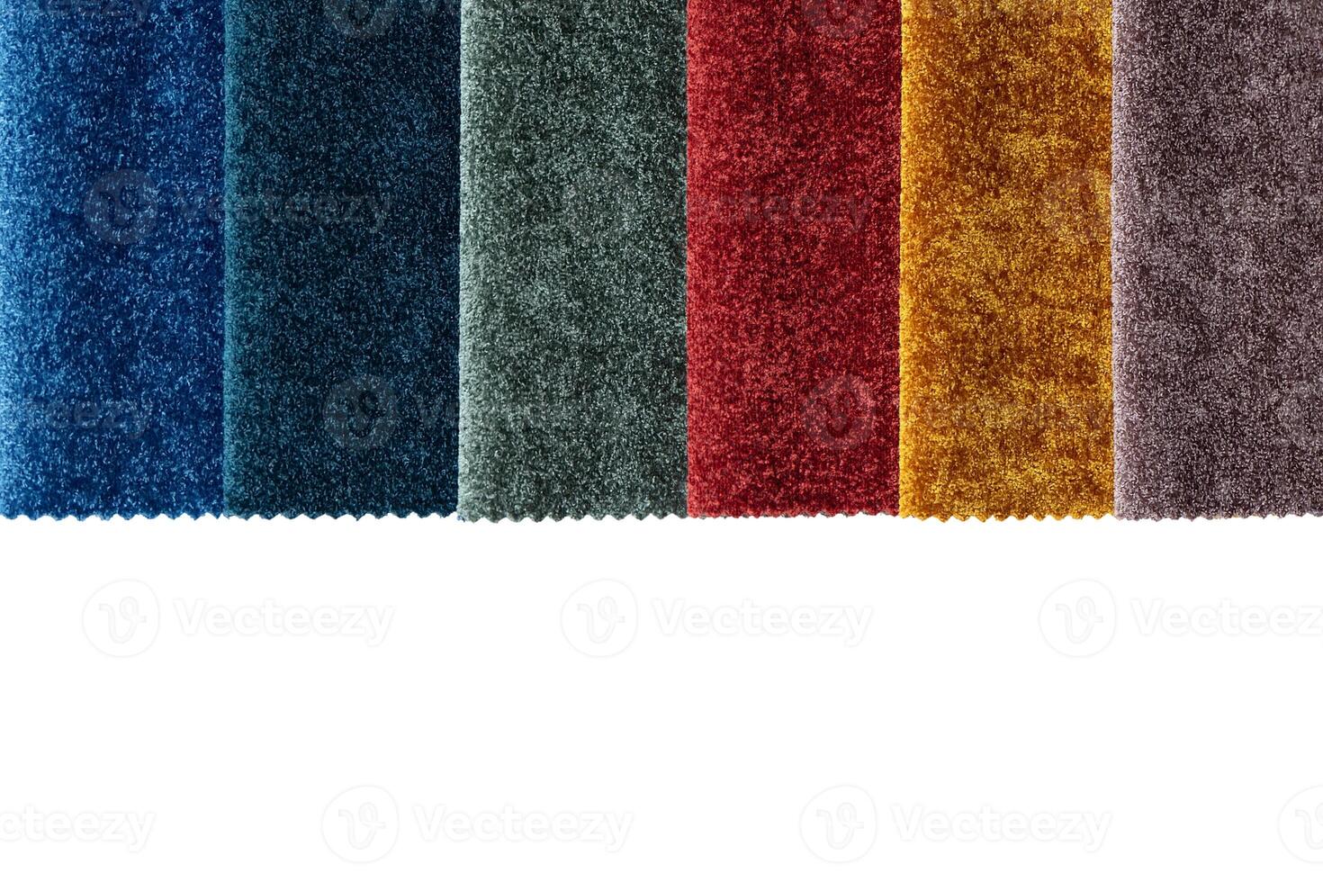 ensemble multicolore d'échantillons de tissus d'ameublement pour la sélection, collection d'échantillons textiles photo