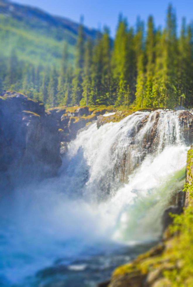 rjukandefossen à hemsedal viken norvège la plus belle cascade d'europe. photo