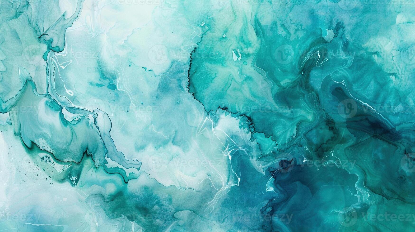 ai généré abstrait aquarelle peindre Contexte avec bleu et vert. liquide, fluide, texture, arrière-plan, bannière, couleur, cool, dessiner, encrer, marbre, marbré, modèle photo