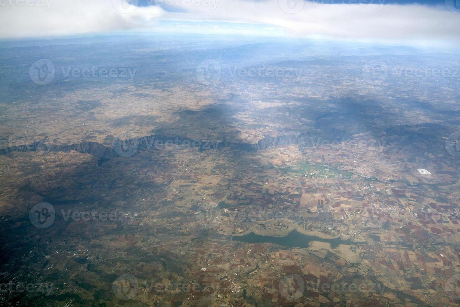 guadalajara Mexique aérien vue de avion avec énorme grandiose canyon photo