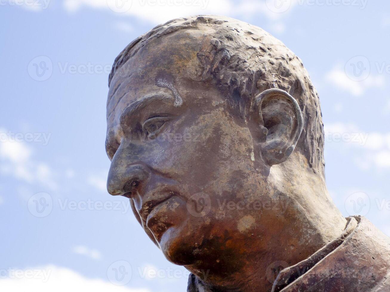 une sculpture de padre Juan maria de salvatierra et cochimies dans le Publique carré de Lorette, baja Californie sur, Mexique photo