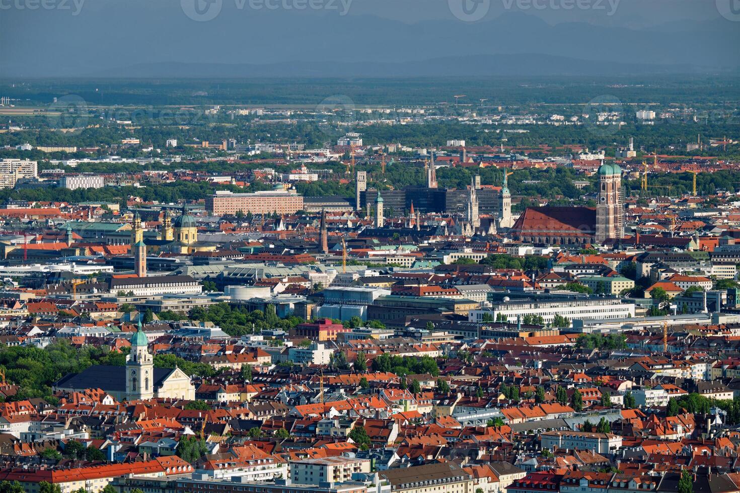 aérien vue de Munich. Munich, Bavière, Allemagne photo