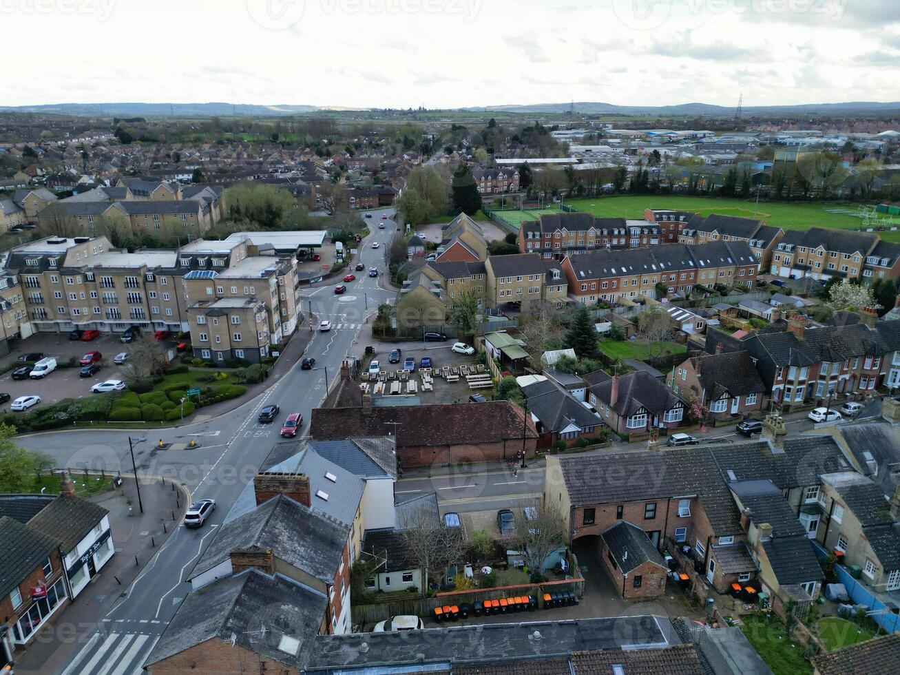 aérien vue de central leighton buse ville de Angleterre génial grande-bretagne. Mars 29, 2024 photo