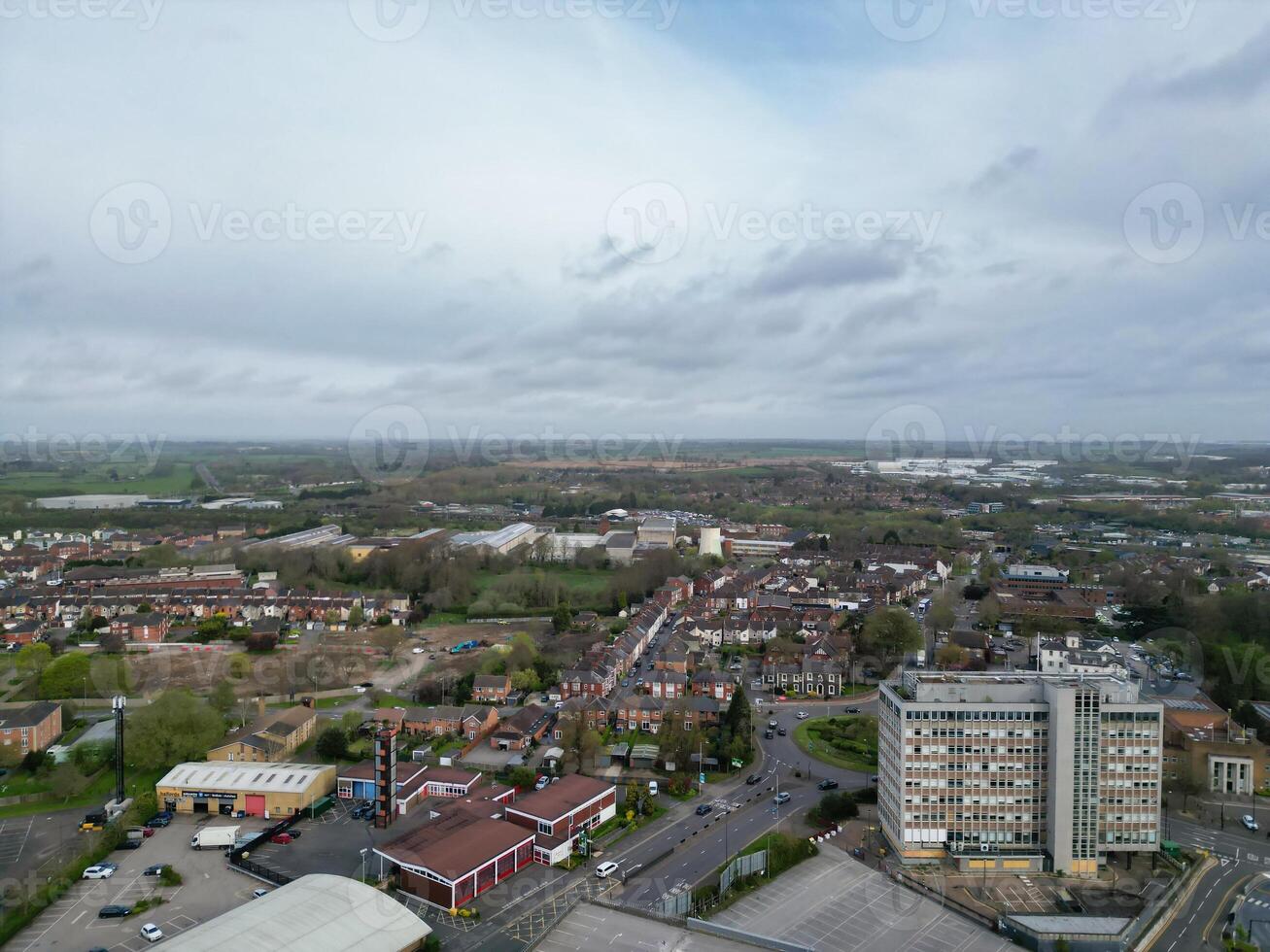 aérien vue de le rugby ville de Angleterre génial grande-bretagne. avril 8ème, 2024 photo