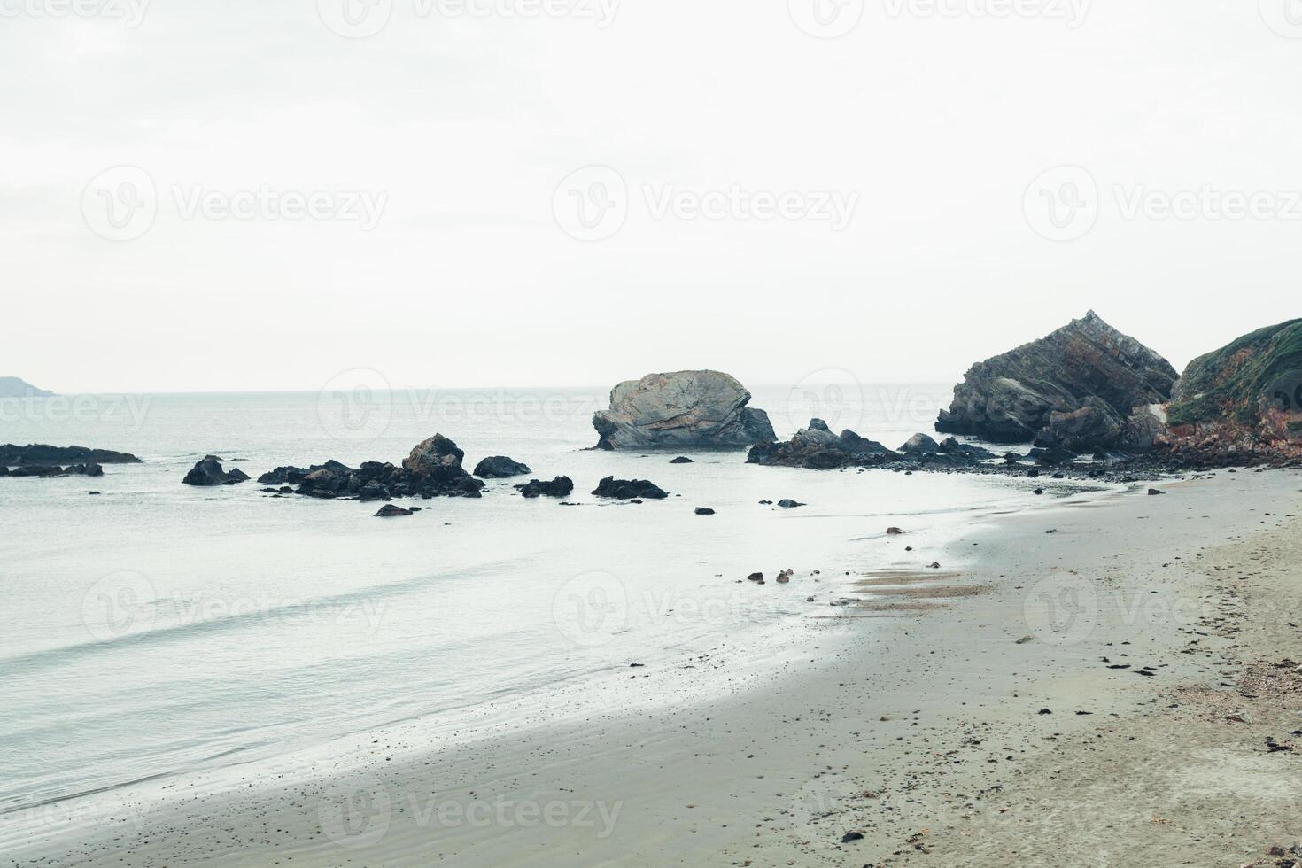 océan voir. la nature Contexte avec personne. Morgat, crozon péninsule, Bretagne, France photo