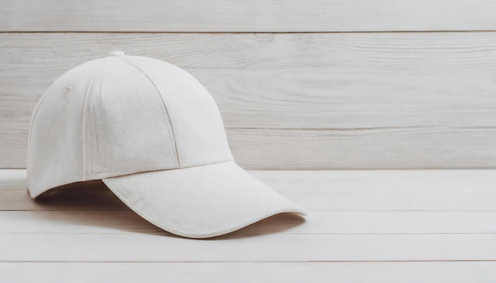 ai généré blanc base-ball casquette,générée image photo