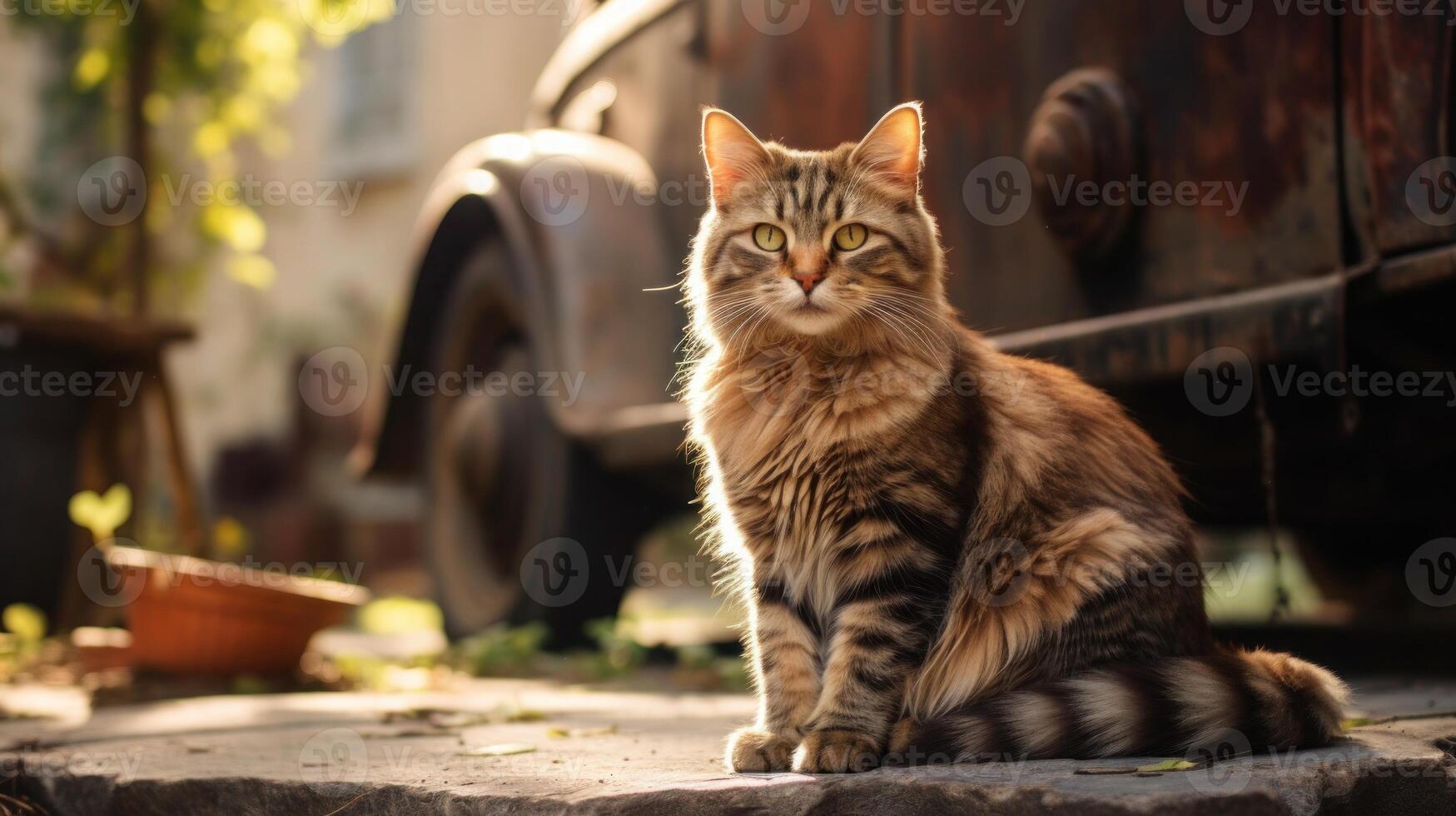 ai généré portrait chat Chat est une mignonne chat et une drôles, de bonne humeur. ils Regardez mignonne et sont bien animaux de compagnie, facile à élever comme animaux.it est une ludique, affectueux animal de compagnie et est une préféré de le soignants. photo