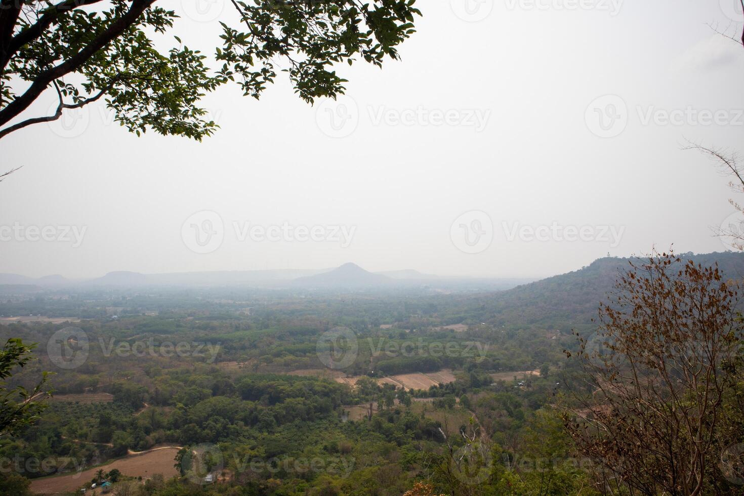 paysage vue de tham pha nam pointe non-chasse zone à roi et province, Thaïlande photo