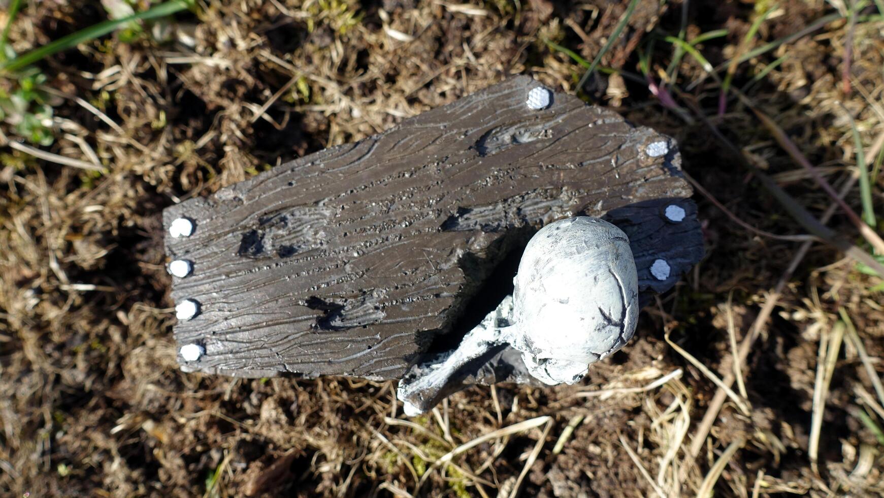 une squelette est à propos à laisser le poitrine photo