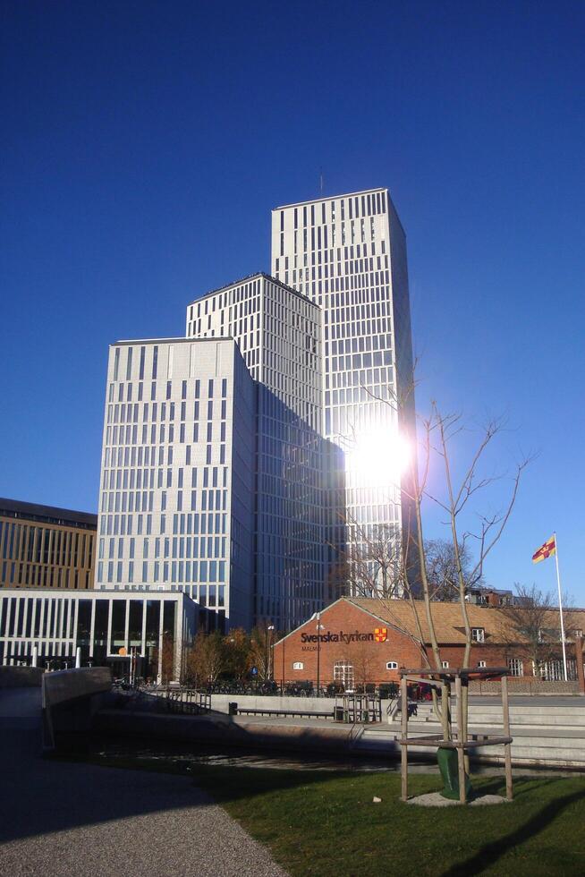 le moderne centre et le historique centre de le ville. photo