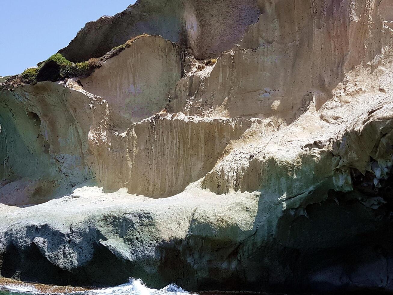 bosa, Sardaigne, Italie, L'Europe  - août 12, 2019 le canne malu Montagne sur le mer photo