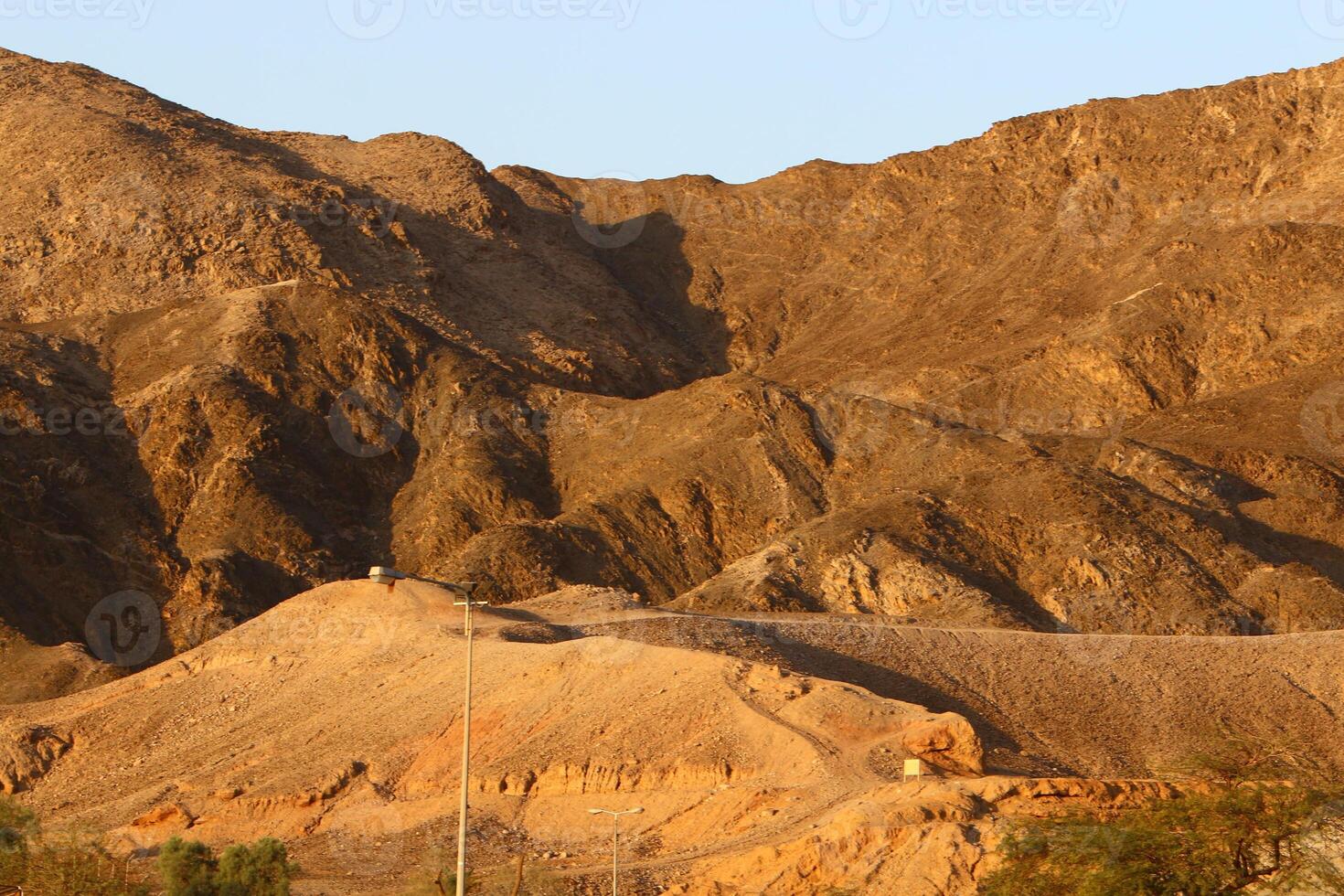 timna Montagne intervalle dans Eilat dans du sud Israël. photo